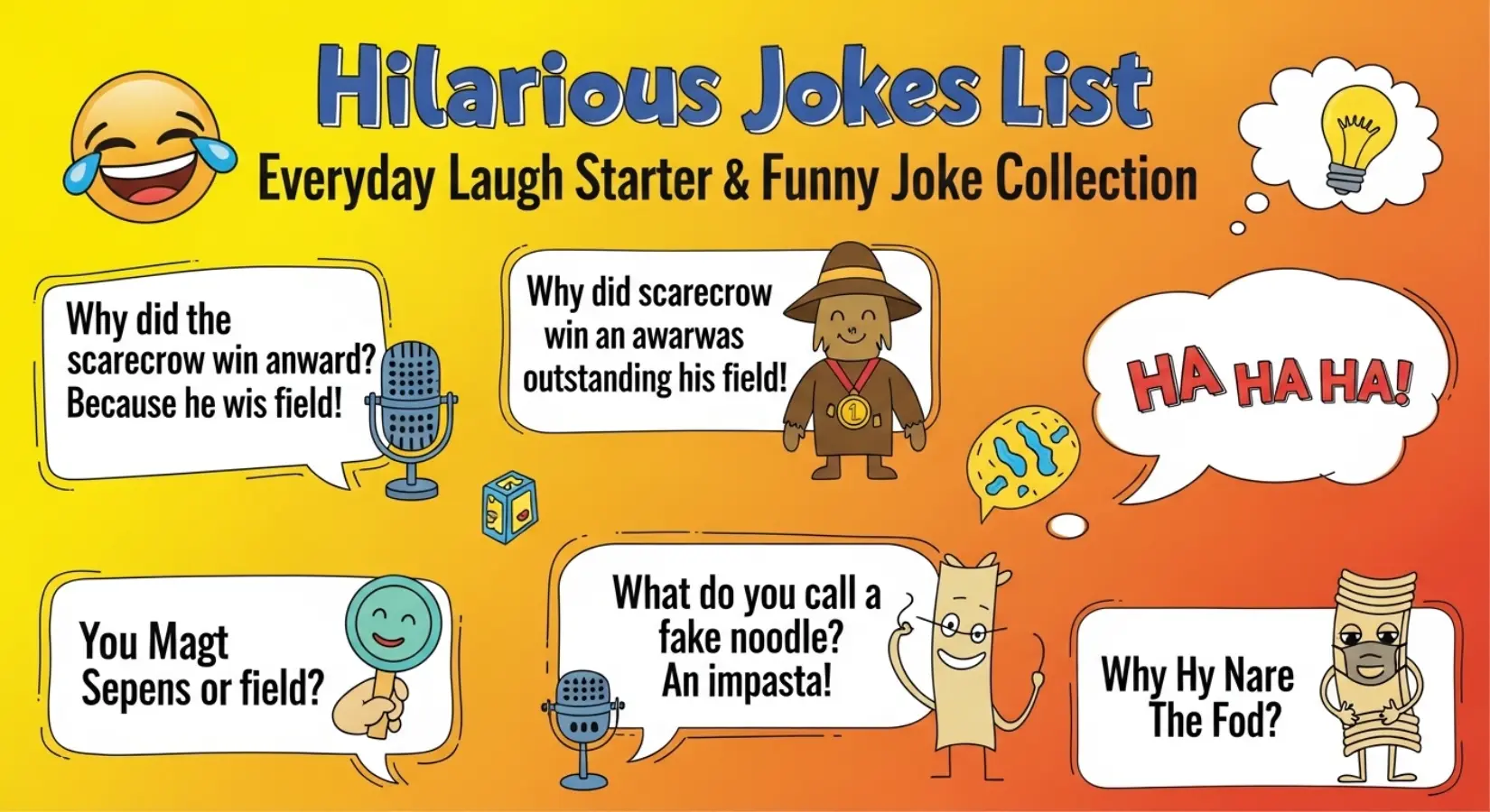 Hilarious Jokes List