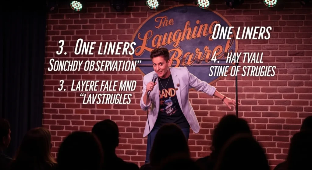 Stand up comedy style one liners