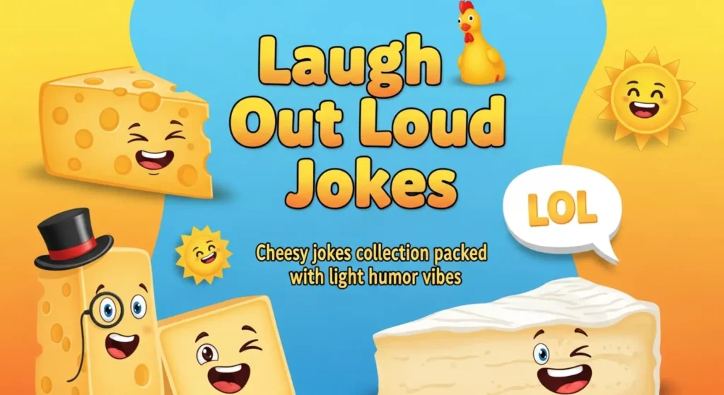 Cheesy jokes collection packed with light humor vibes