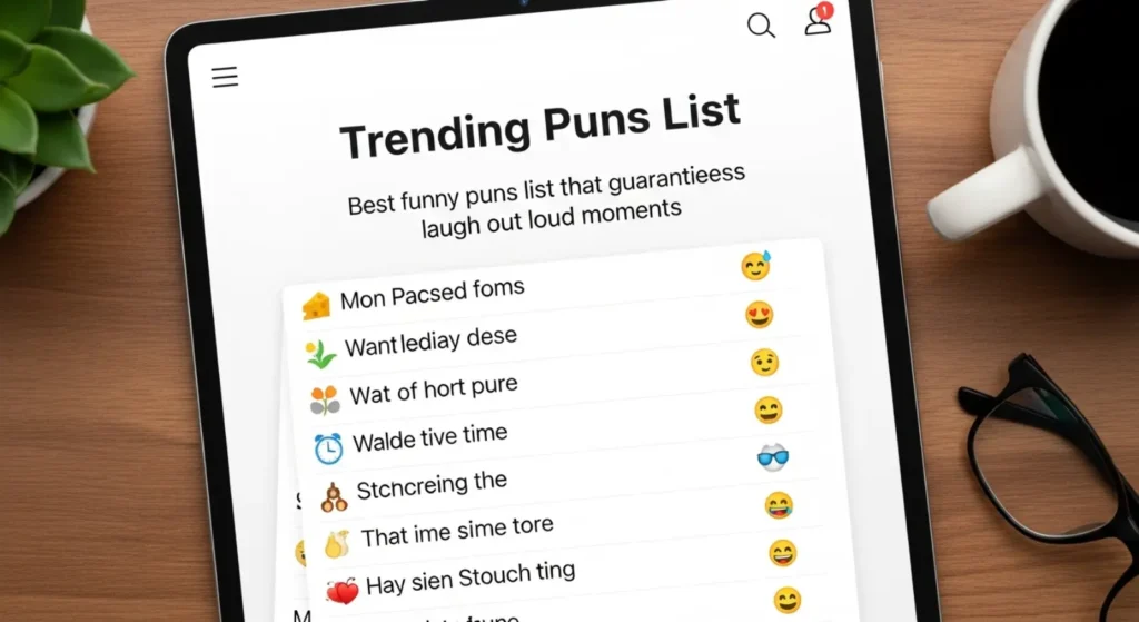 Best funny puns list that guarantees laugh out loud moments