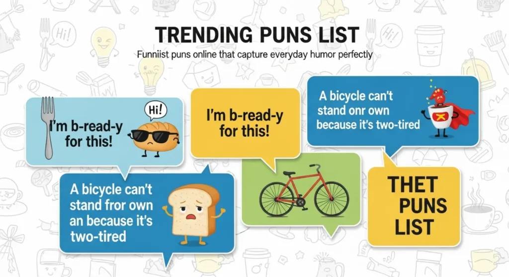 Funniest puns online that capture everyday humor perfectly
