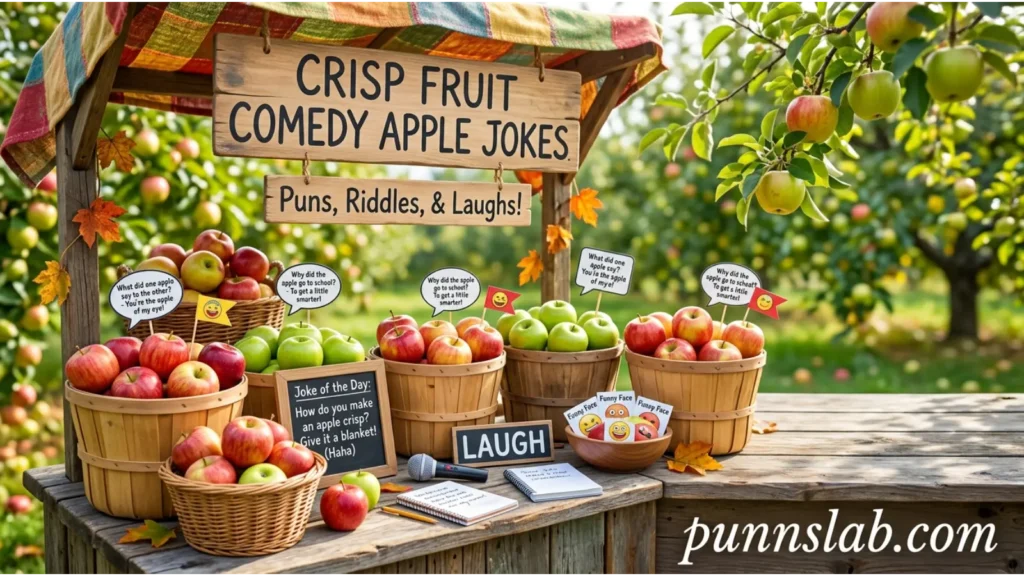 Crisp Fruit Comedy Apple Jokes