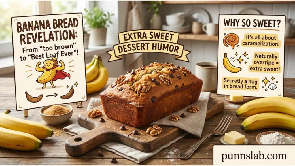 Dessert humor that makes banana bread feel extra sweet