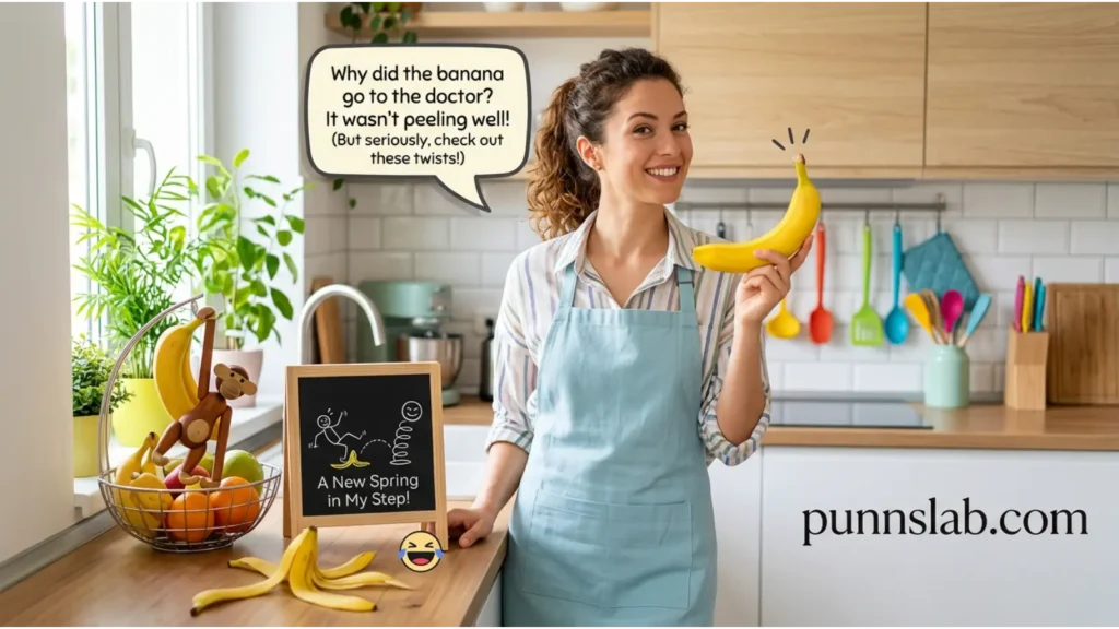 Peel based humor that adds playful twist to banana jokes