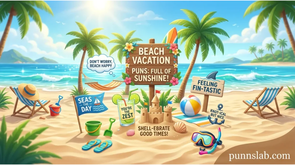 Beach Vacation Puns