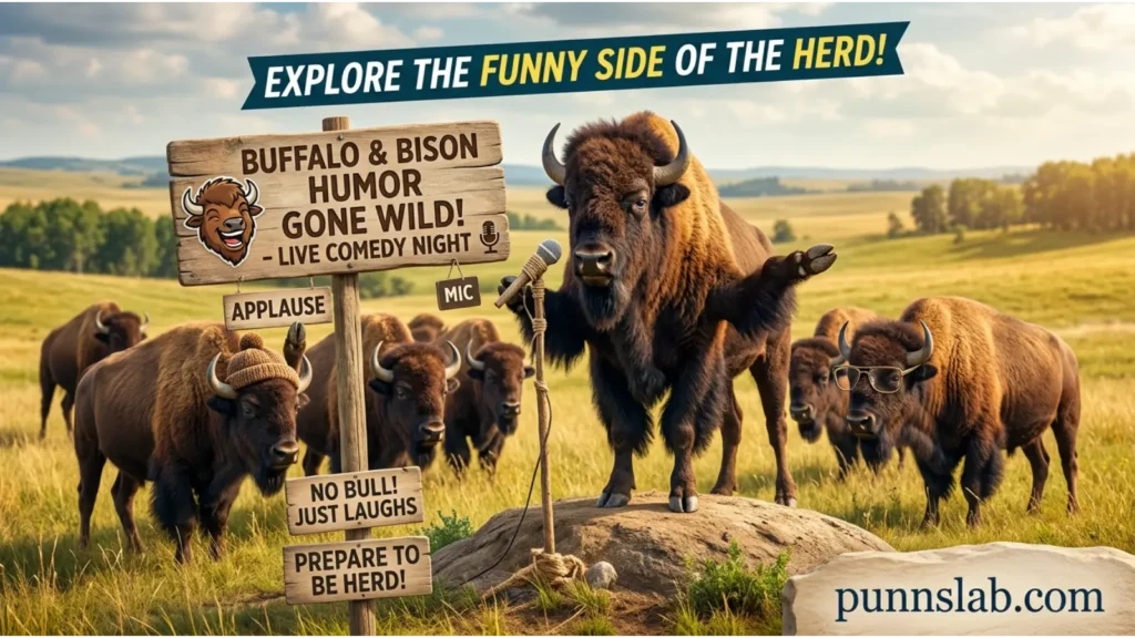 Buffalo And Bison Humor