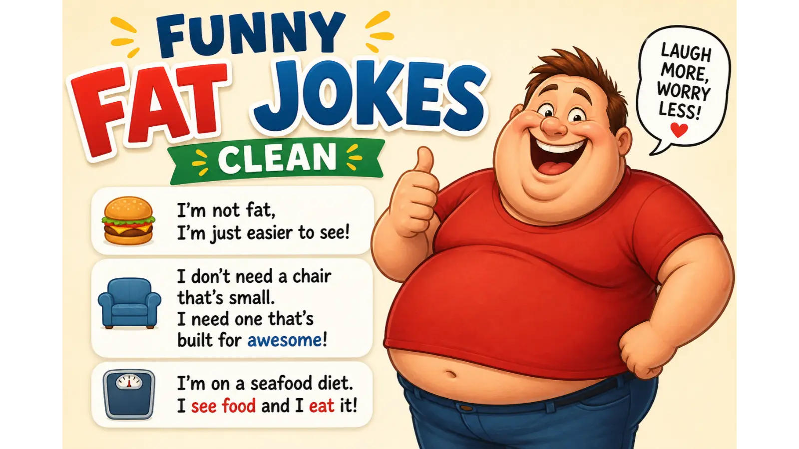 Funny Fat Jokes Clean