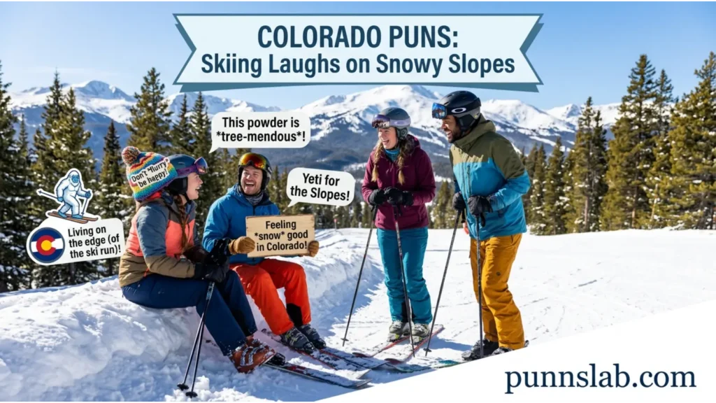 Colorado Puns Skiing Laughs
