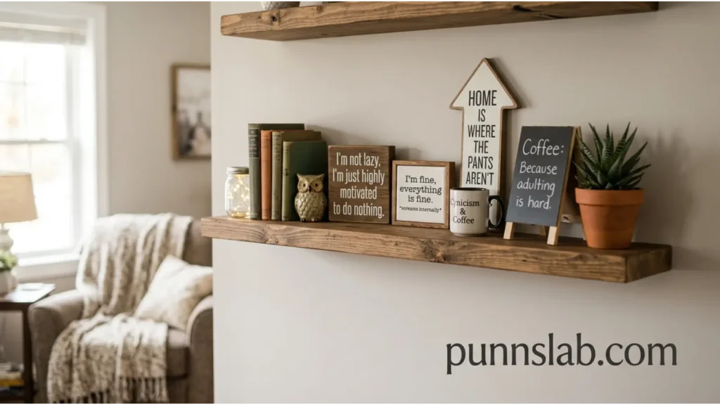 Decorative Shelf Funny Quotes