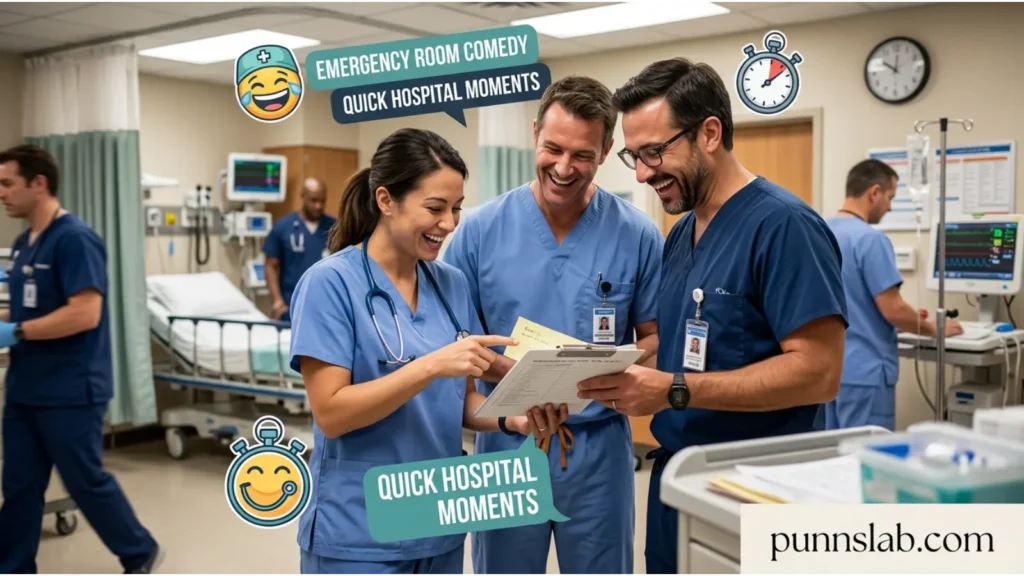 Emergency room comedy and quick hospital 
