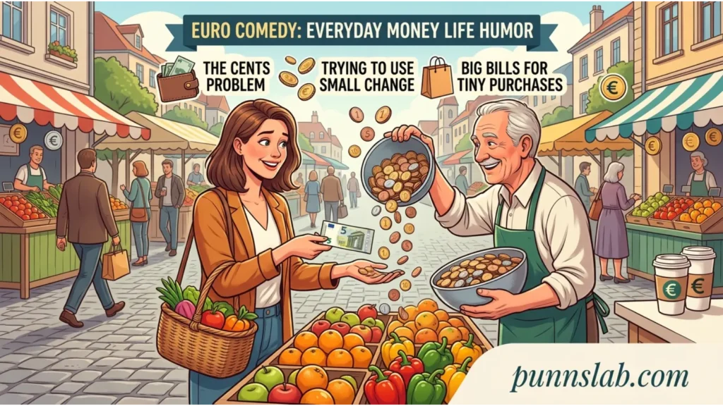 Euro currency comedy from everyday