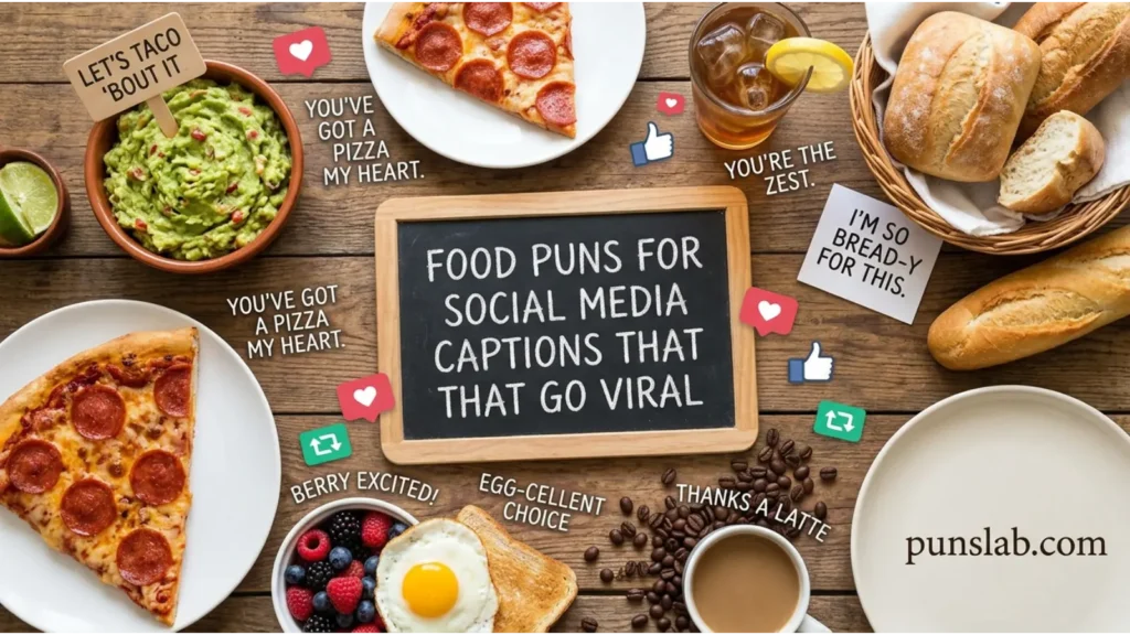 Food Puns For Social Media Captions That Go Viral