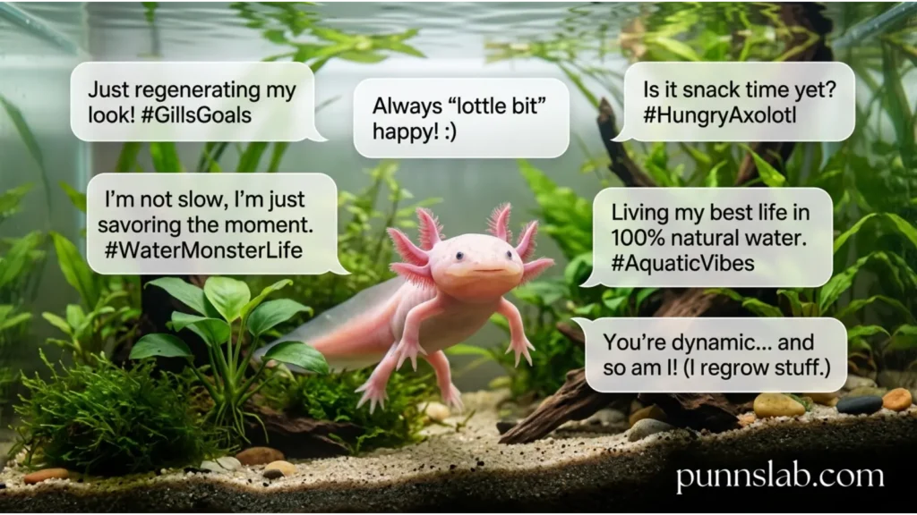 Funny Axolotl Captions
