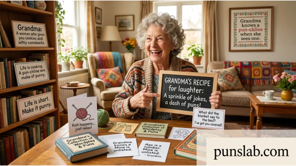 Funny grandma puns jokes wordplay collection