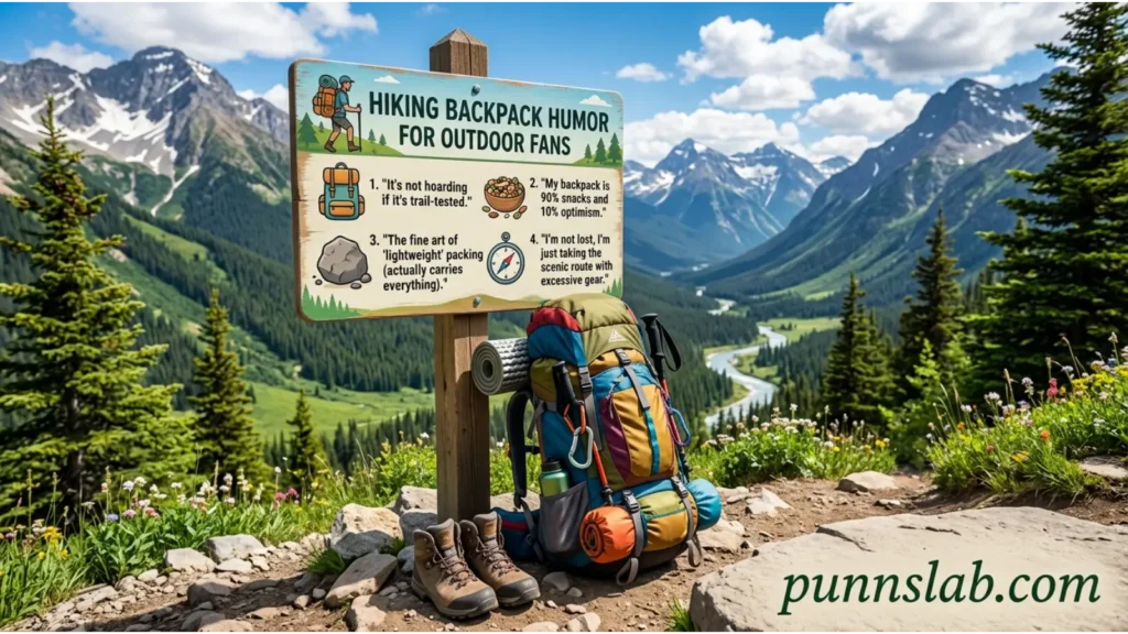 Hiking Backpack Humor For Outdoor Fans