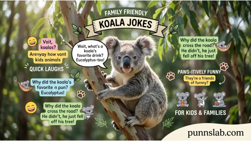 Koala cute animal jokes 