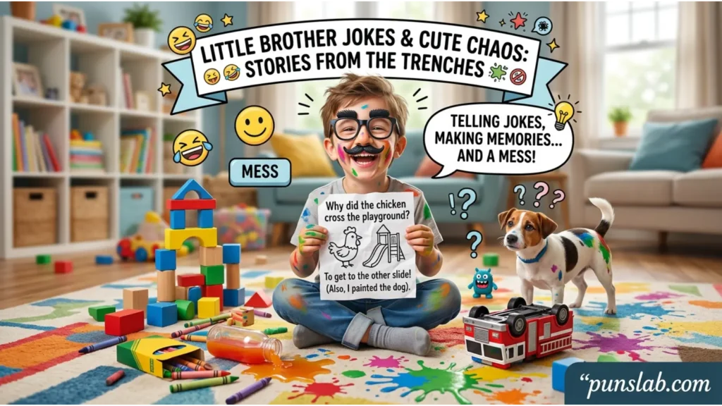 Little brother jokes full of cute chaos