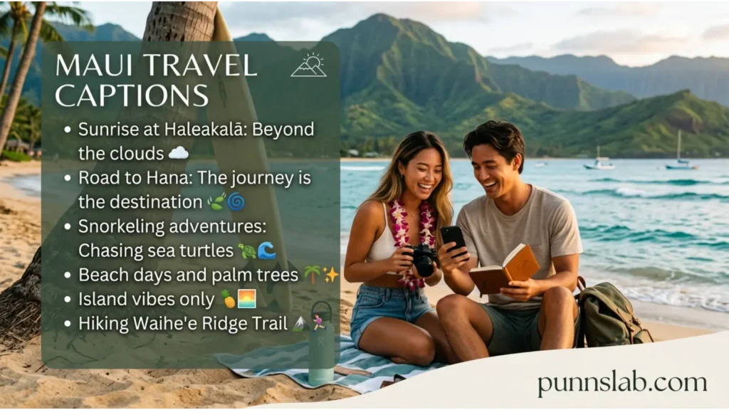 Maui Travel Captions