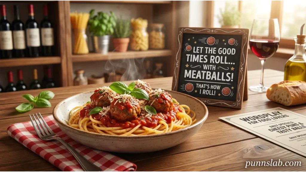 Italian Inspired Meatball Wordplay for Food Lovers