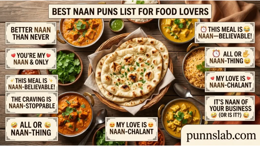 Best naan puns list for food lovers