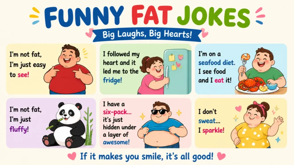 Harmless fat jokes that feel friendly
