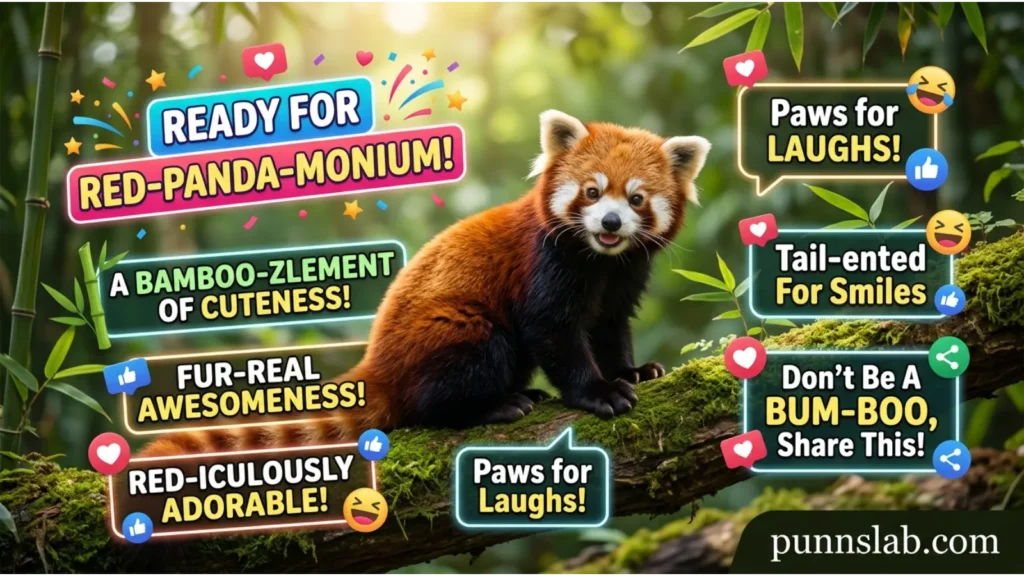 Viral Red Panda Caption