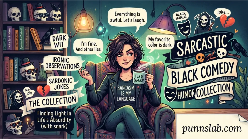 Sarcastic Black Comedy Humor