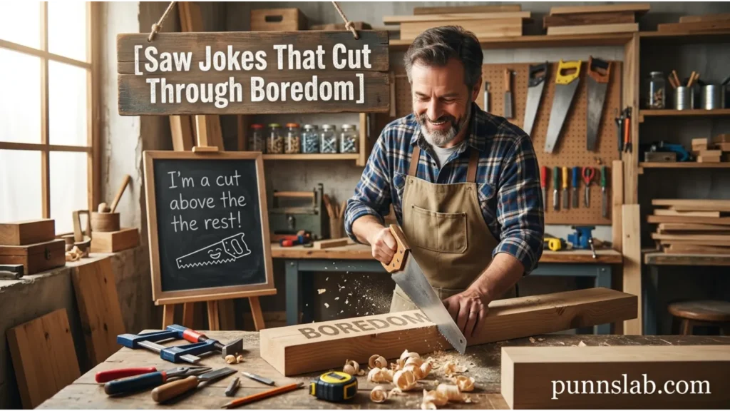 Saw Jokes That Cut Through Boredom