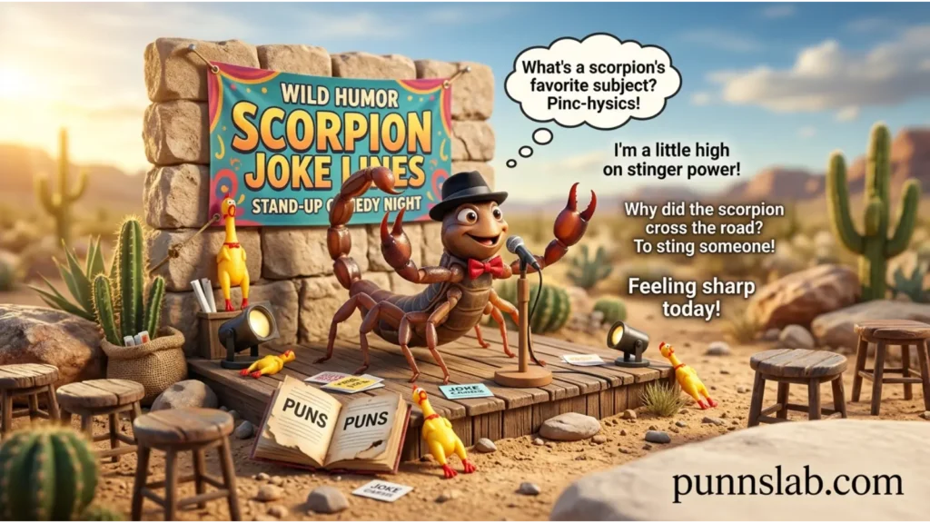 Scorpion Joke Lines