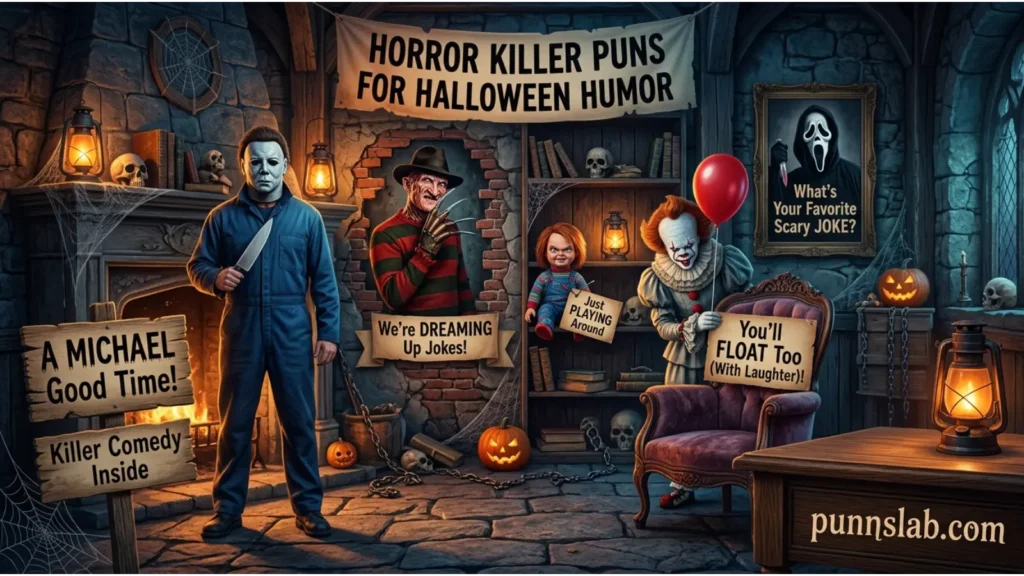 Horror Style Serial Killer Puns 