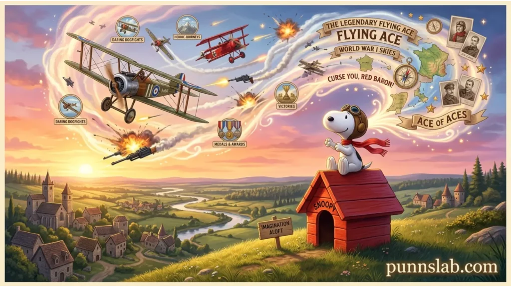 Flying ace Snoopy