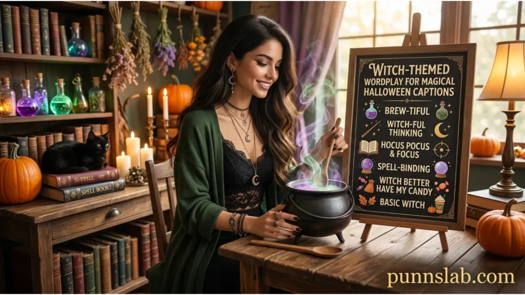 magical Halloween captions