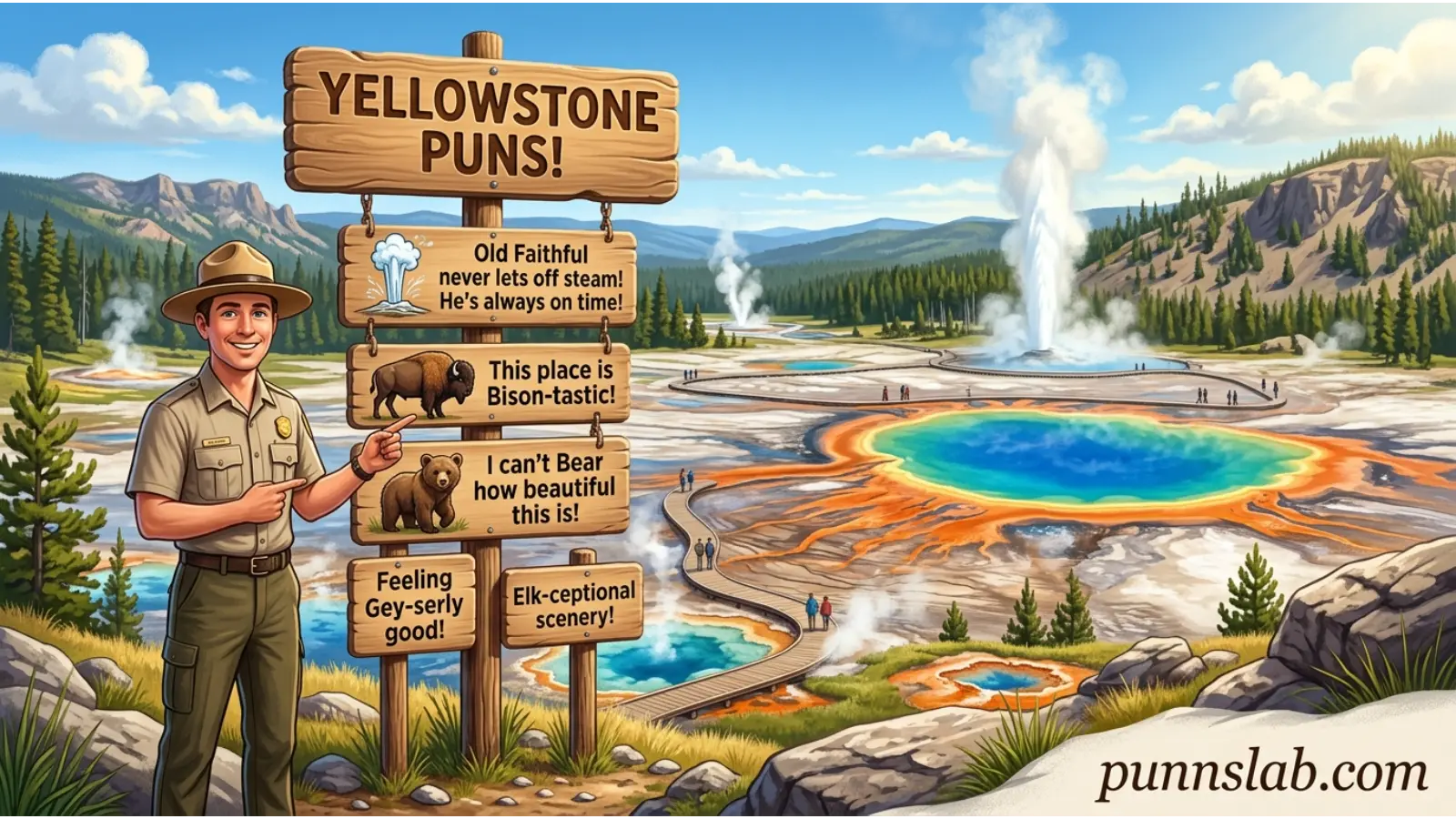 Yellowstone Puns