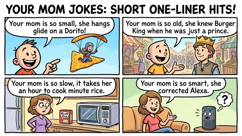 Your Mom Jokes Short One Liner Hits