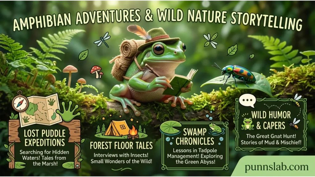 Amphibian adventure humor