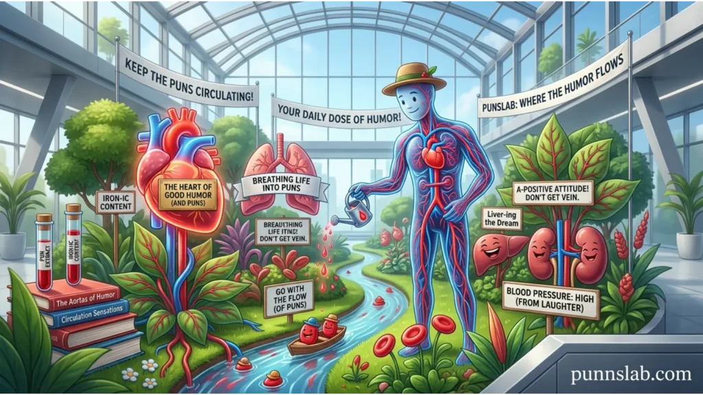 Blood circulation humor puns
