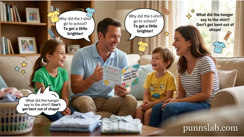 Clean shirt jokes for family friendly laughter