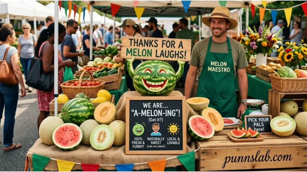 Farmer Market Melon Humor