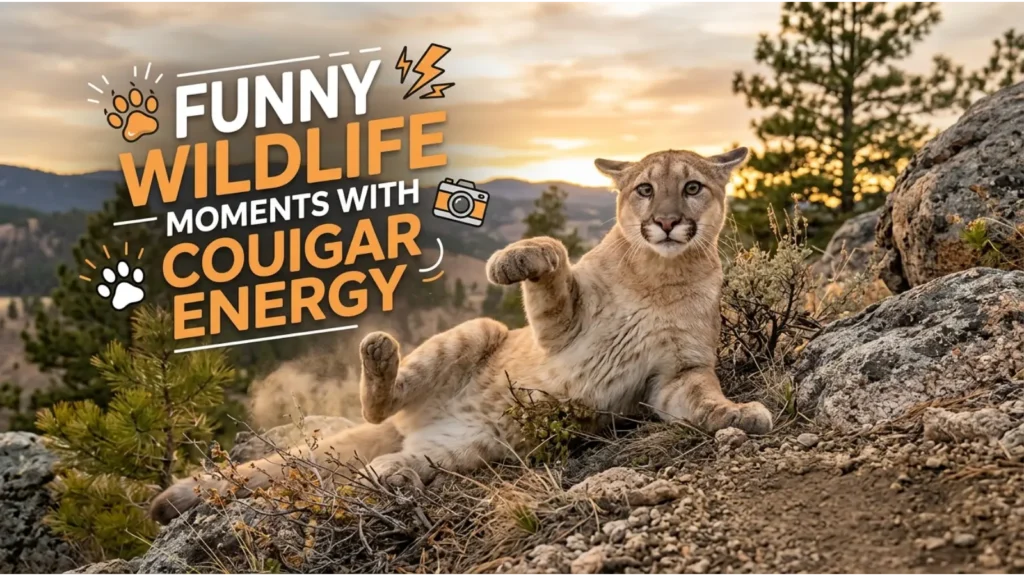 Funny Wildlife Moments With Cougar Energy