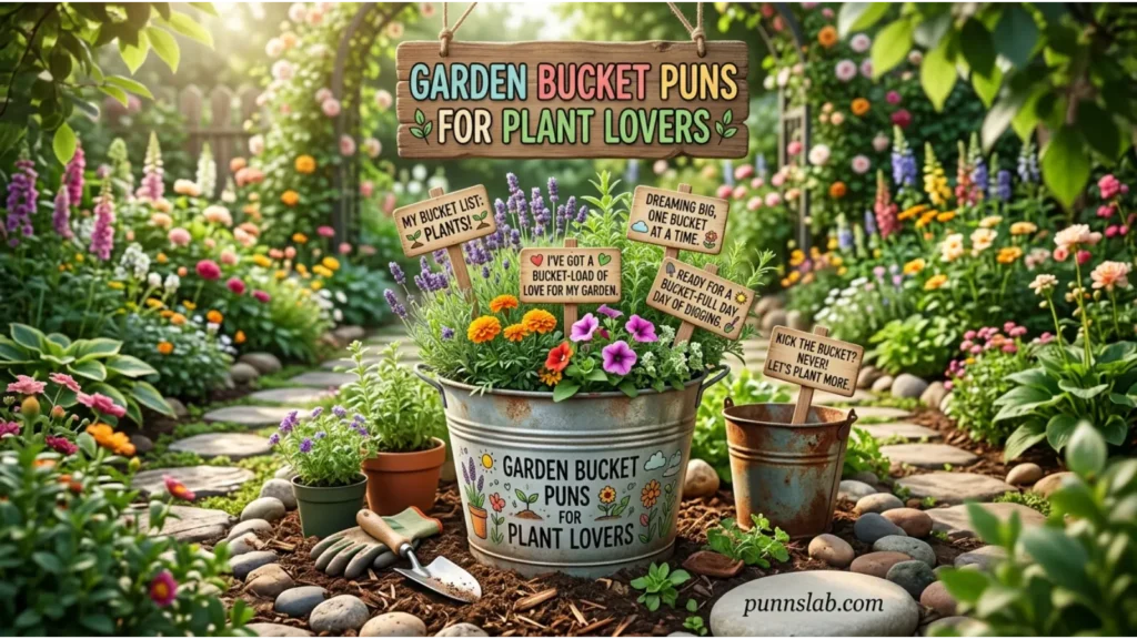 Garden Bucket Puns For Plant Lovers