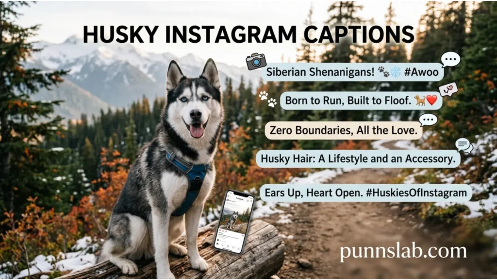 Husky Instagram Captions For Social Media Posts