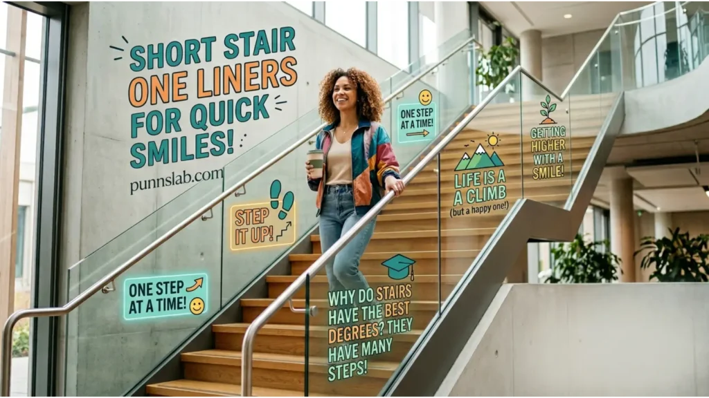 Short Stair One Liners for Quick Smiles