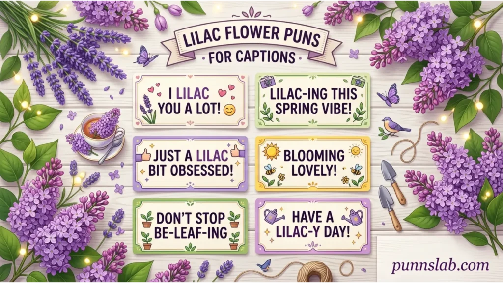 Lilac Flower Puns