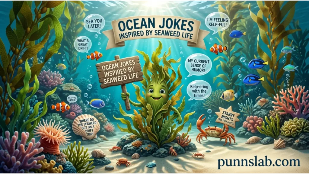 Ocean Jokes Inspired By Seaweed Life