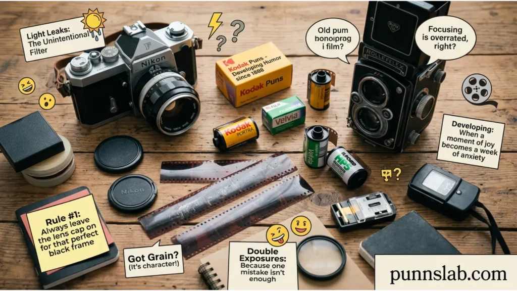 Old school analog film humor