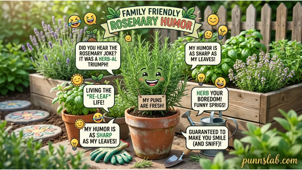 Family Friendly Rosemary Humor