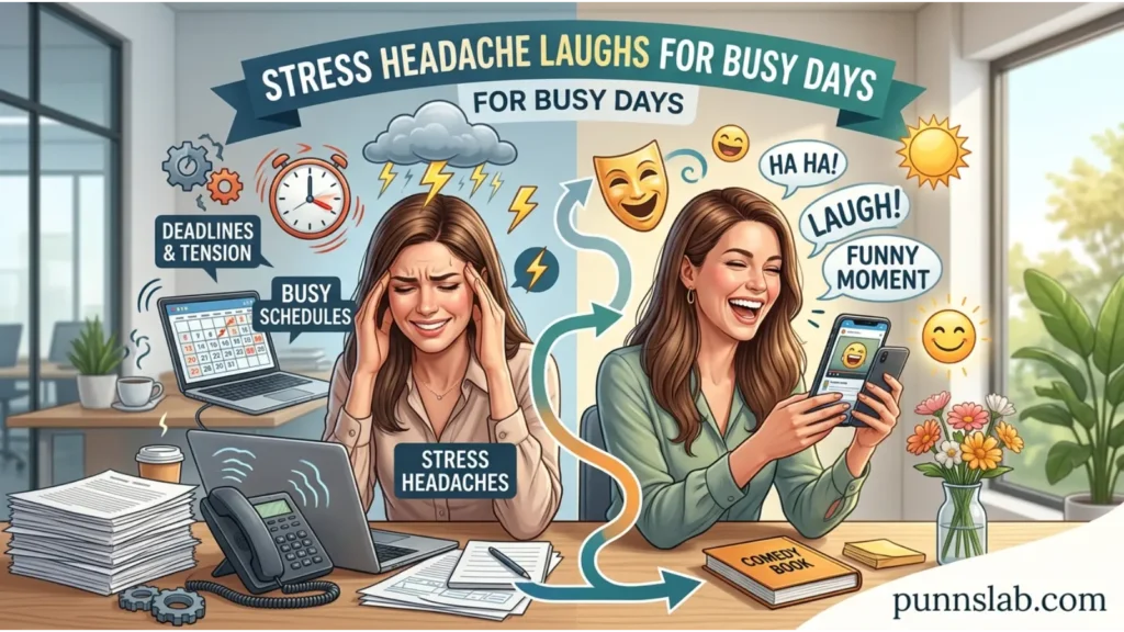 Stress Headache Laughs For Busy Days