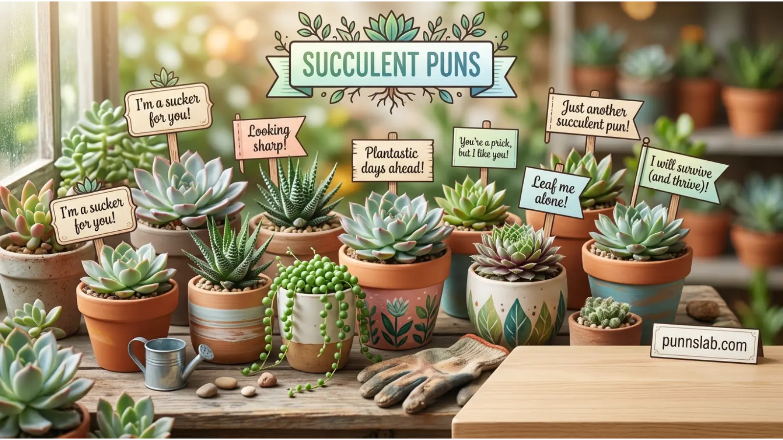 Succulent Puns