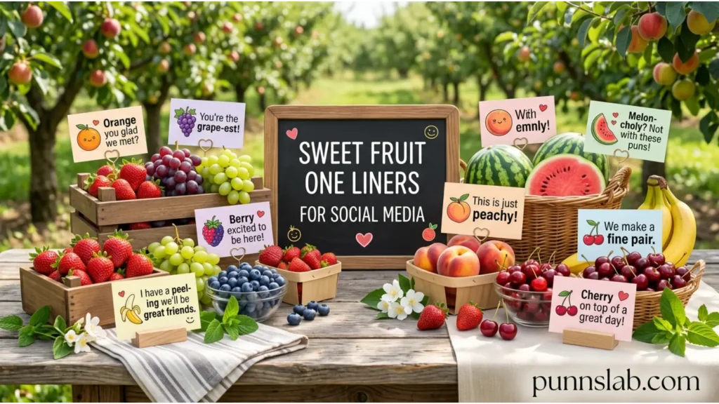 Sweet Fruit One Liners For Social Media