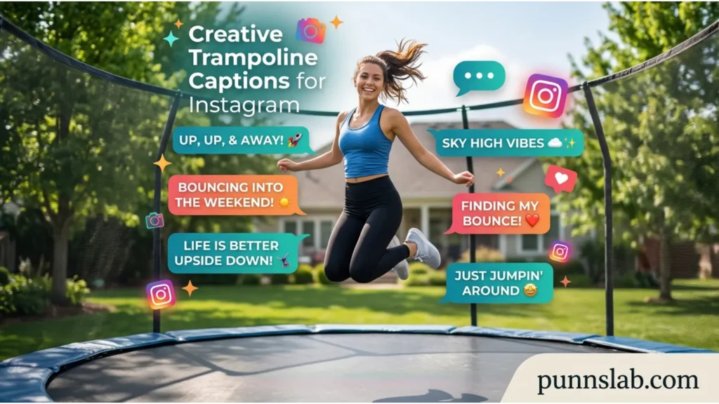 Creative Trampoline Captions for Instagram